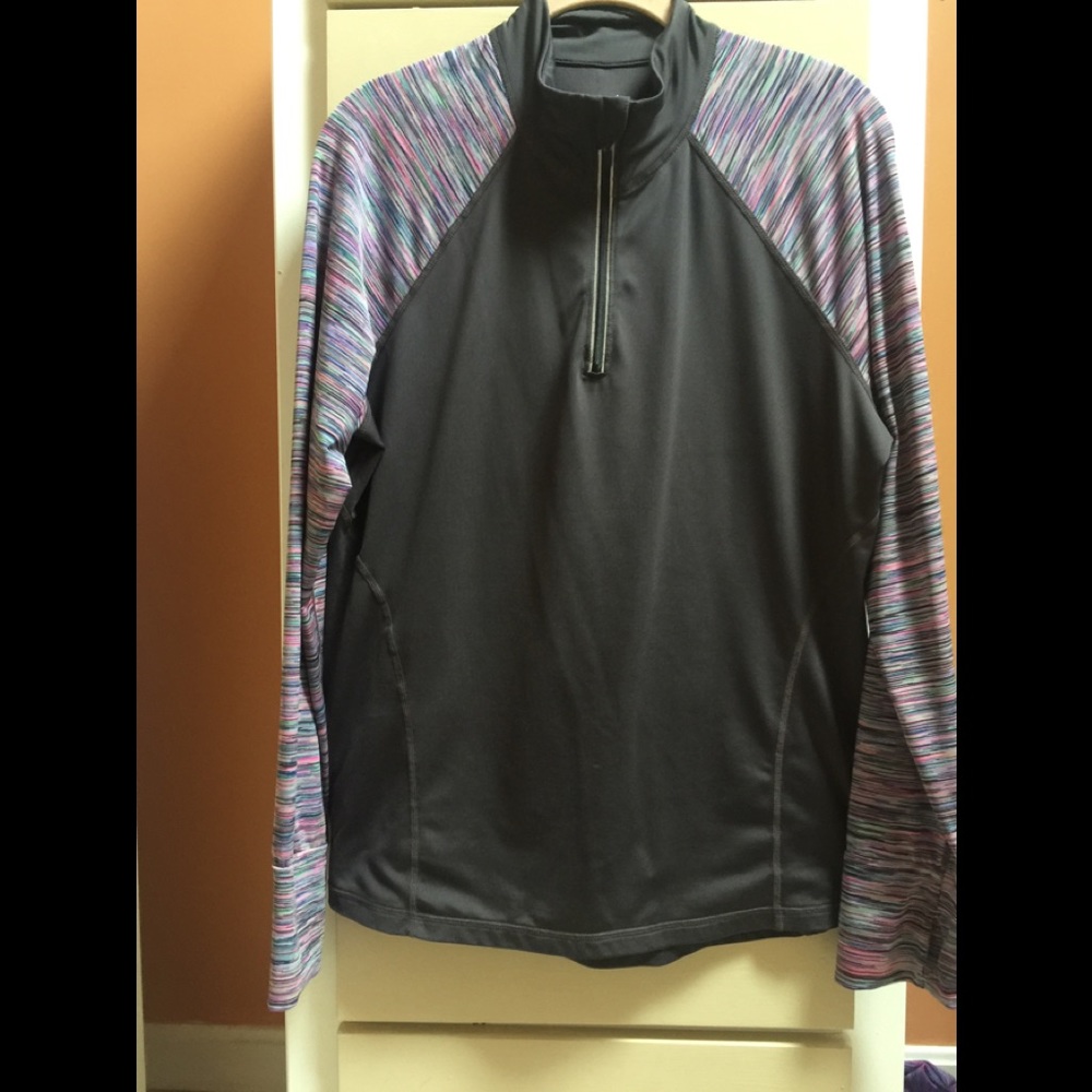 Macy’s ideology active top cover up half zip